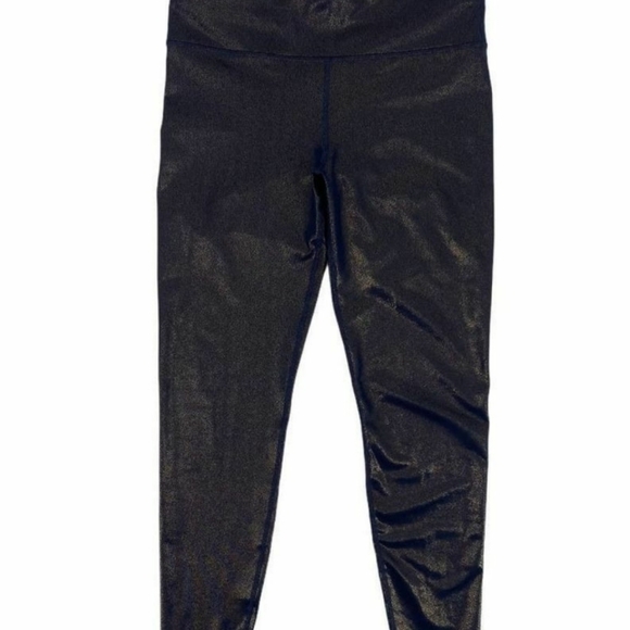 JOYLAB NAVY AND GOLD SHIMMER LEGGINGS - Picture 3 of 8